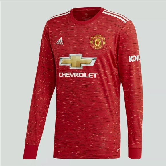 NWT Men’s Adidas‎ Manchester United Home 20-21 Soccer/ Football Jersey Sz XL - Picture 1 of 7